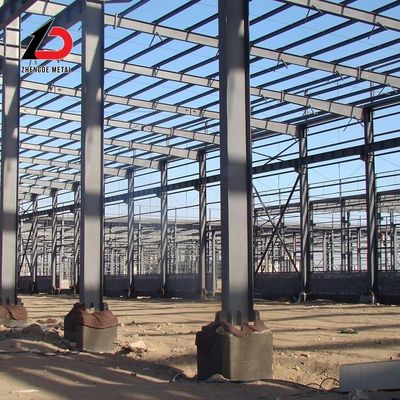 Q235 Предварительно изготовленная конструкция стальной рамы