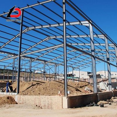 Q235 Предварительно изготовленная конструкция стальной рамы