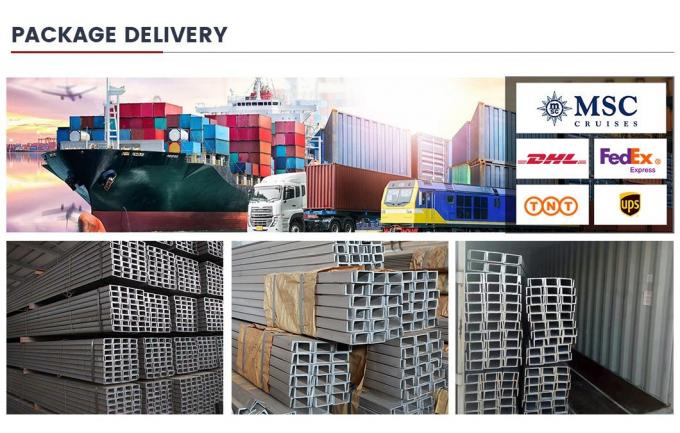 Мягкие профили Gi оцинкованные En S235jr S275jr S355jr A36 Ss400 Прогоны Конструкционные C U Канал из низкоуглеродистой стали 10