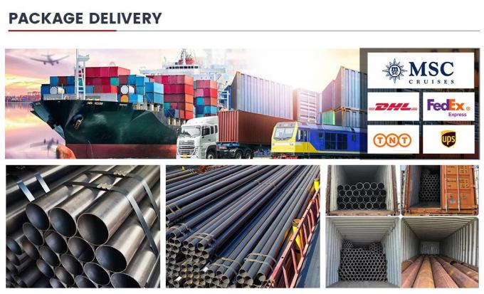 Q235 Q345 Q195 Ss400 A36 S235 Труба из углеродистой стали Стандартная длина ERW Сварная круглая труба из углеродистой стали 10