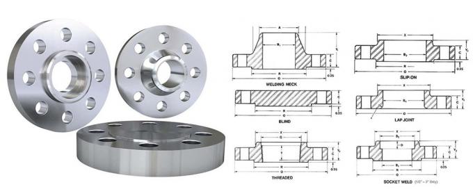 ASME/ANSI/DIN/GOST/BS EN RF/FF/Rtj 150#-2500# Нержавеющая сталь /Сплавная сталь кованая Wn/So/Threaded/Plate/Socket/Blind Flange 12