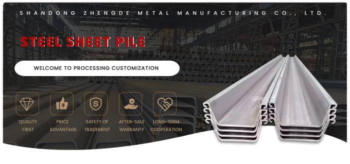 AISI Sy295 Листная куча 600 X 130 Sy390 Type3 Type4 Легко горячее прокат 0